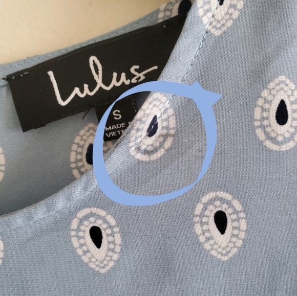 SOLD • Lulu's Secret Paradise Print Shift Dress Sm - Picture 12 of 13